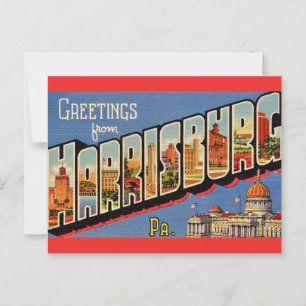 Vintage Farbige Harrisburg PA Postkarte