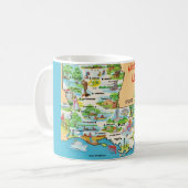 Vintage farbige Louisiana-Tasse Kaffeetasse (Vorderseite Links)