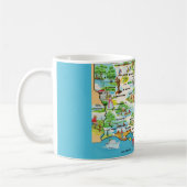 Vintage farbige Louisiana-Tasse Kaffeetasse (Links)