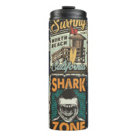 Vintage-farbige Surfposter-Set mit Surferbus