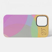 Vintage-farbiger Monogramm Case-Mate iPhone-Hülle iPhone Hülle (Rückseite (Horizontal))
