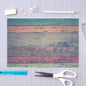 Vintage, farblich gestrichene Holzkörnchen Seidenpapier (Handwerk)