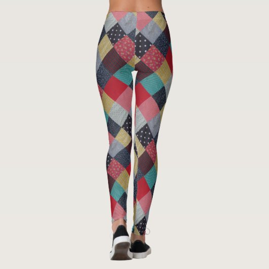 Vintage Farbmuster Leggings (Rückseite)