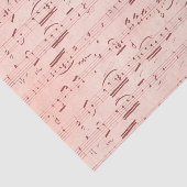 Vintage Farbnotizen in Rosa Seidenpapier (Ausschnitt)