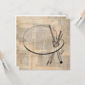 Vintage Farbpalette Karte (Vorderseite/Rückseite Beispiel)