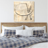 Vintage Farbpalette Leinwanddruck (Insitu (Schlafzimmer))