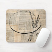Vintage Farbpalette Mousepad (Mit Mouse)