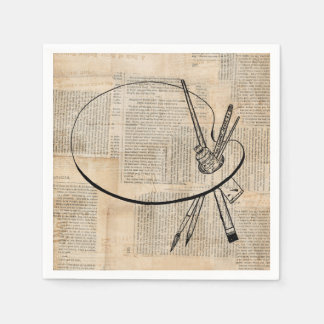 Vintage Farbpalette Serviette