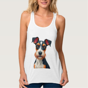 Vintage-Farbporträt-Illustration Retro T Tank Top