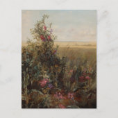 Vintage Farbwiese mit Wildblumen Design Feiertagspostkarte (Vorderseite)