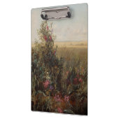 Vintage Farbwiese mit Wildblumen Design Klemmbrett (Links)