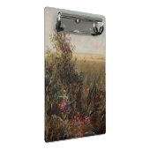 Vintage Farbwiese mit Wildblumen Design Mini Klemmbrett (Schrägansicht)