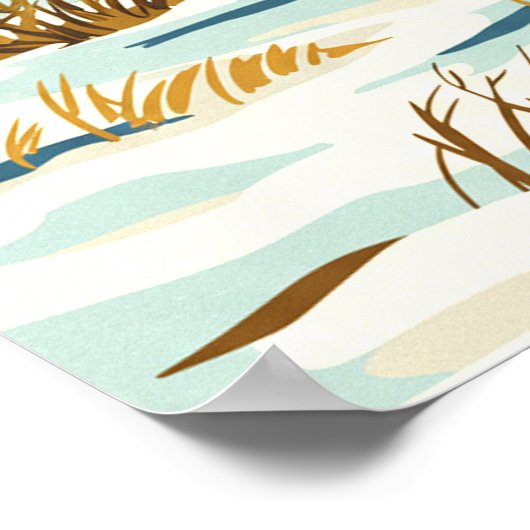 Vintage Fargo North Dakota Poster (Ecke)