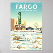 Vintage Fargo North Dakota Poster (Vorne)