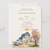 Vintage Farm 50. Geburtstag LKW Party Einladung (Vorderseite)