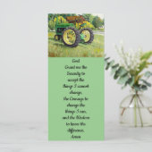 Vintage Farm Alter Traktor Karte (Stehend Vorderseite)