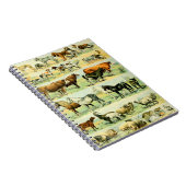 Vintage Farm Animal Print Notizblock (Rechte Seite)