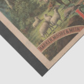 Vintage Farm Animal Typography Ephemerad Seidenpapier (Detail)