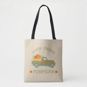 Vintage-Farm-frisch-Kürbisse-Wasserfarbe-Herbst Tasche
