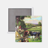 Vintage-Farm Magnet (Vorderseite/Rückseite)