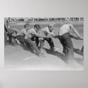 Vintage Farm Security Administration Print Poster