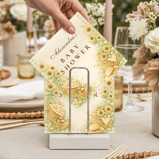 Vintage Farm Storybook Baby Shower Serviette