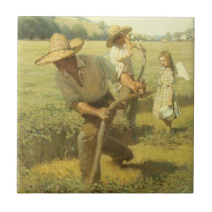 Vintage Farmers, Zurück auf die Farm von NC Wyeth Fliese