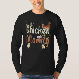 Vintage Farmhouse Aquarell Hühner-Mama T-Shirt