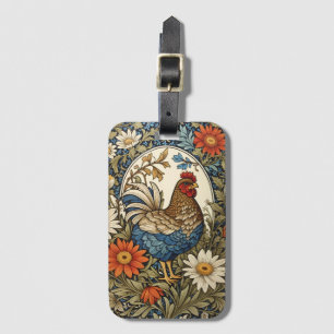 Vintage Farmhouse Huhn und Gänseblumen Gepäckanhänger