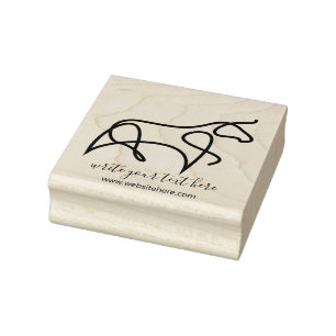 Vintage-Farmhouse-Tier Bulle Gummistempel