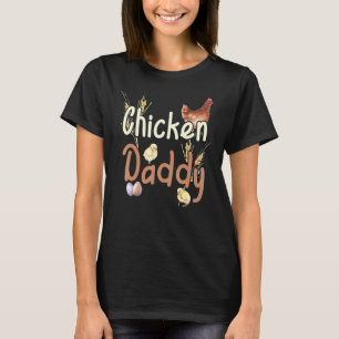 Vintage Farmhouse-Wasserfarbe Hahn Daddy T-Shirt