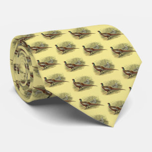 Vintage Fasan Jagdvogel Zeichnung Farbe #2 Krawatte