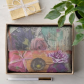 VINTAGE FASHION LADY GEMISCHTE MEDIA DECOUPAY SEIDENPAPIER (Geschenk)