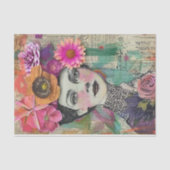 VINTAGE FASHION LADY GEMISCHTE MEDIA DECOUPAY SEIDENPAPIER (Vorderseite)