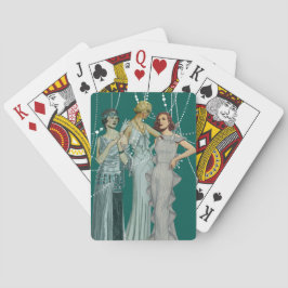 Vintage Fashionista Klassische Spielkarten