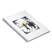 Vintage Father and Child Fishing Engraving Shirt D Notizblock (Rechte Seite)