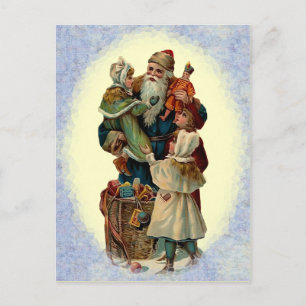 Vintage Father Christmas Postcard Feiertagspostkarte