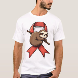 Vintage-Faulheitsbewusstseins-Schleife Support-Vek T-Shirt