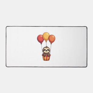 Vintage Faultier Ballons Retro Süße Tierdesign 2 Schreibtischunterlage