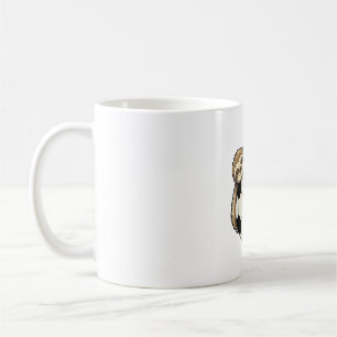 Vintage Faultier Fußball Cute Tier Shirt Design Kaffeetasse