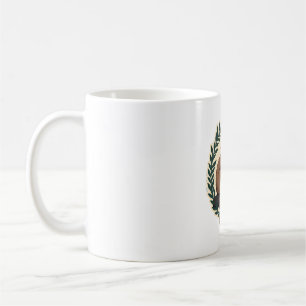 Vintage Faultier-Herz Botanisches Wald-Design 2 Kaffeetasse