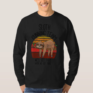 Vintage Faultier Laufteam Wir werden ankommen, Lus T-Shirt