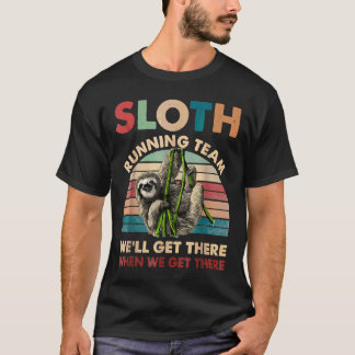 Vintage Faultier Laufteam Wir Werden Es Schaffen L T-Shirt