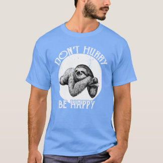 Vintage Faultier PunSchlendere nicht, sei glücklic T-Shirt