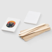 Vintage Faultier Sonnenbrille Retro Sonnenuntergan Fächer (Non-assembled)