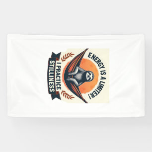 Vintage Faultier Sonnenuntergang Retro Wald Tier K Banner