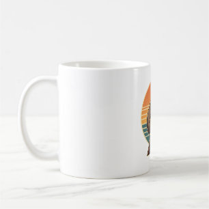 Vintage Faultier Sonnenuntergang Vektor Retro-Häng Kaffeetasse