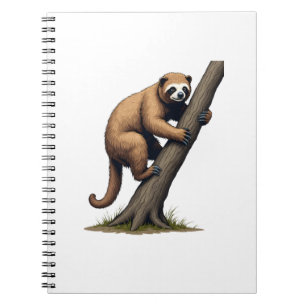 Vintage Faultier-Zeichnung Wildlife-Grafik (2) Notizblock