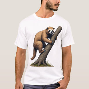 Vintage Faultier-Zeichnung Wildlife-Grafik (2) T-Shirt