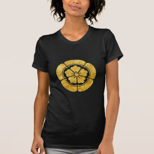 Vintage Faux-Gold Oda Japan Mon Grafik T-Shirt